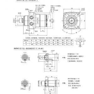 BMRW車(chē)輪系列擺線液壓馬達(dá)